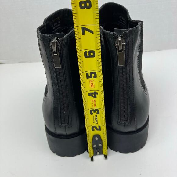 Cole Haan Sz 11 Stanton Waterproof Black Leather Chelsea Chunky Ankle Boots - Picture 10 of 16